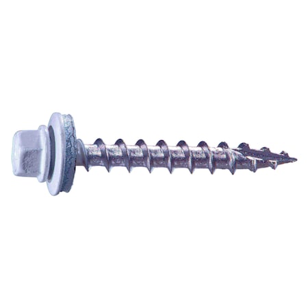 Self-Drilling Screw, #10 X 1-1/2 In, Painted Steel Hex Head Hex Drive, 2000 PK